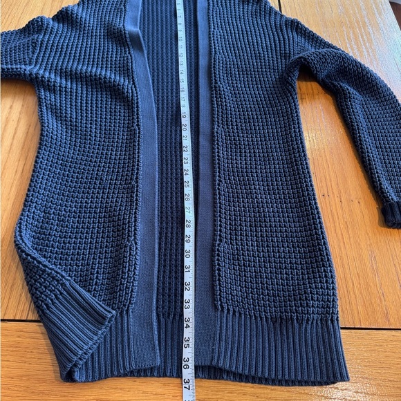 Michael Michael Kors Women’s Navy Open Front Knit Cardigan – Size Large - Picture 3 of 6